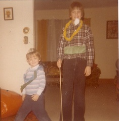 Brad and Doug - New Years Eve Father Time and Baby New Year 1978-1979